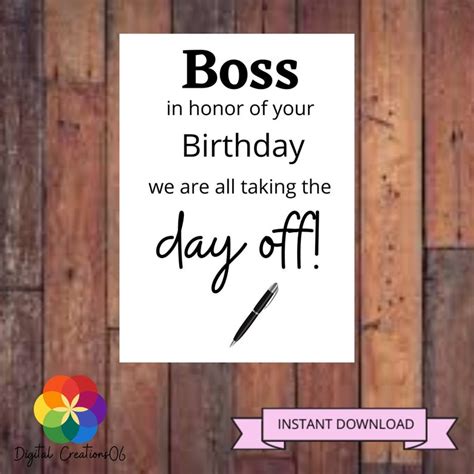 Funny Boss Birthday Card Funny 60th birthday card funny birthday card ...