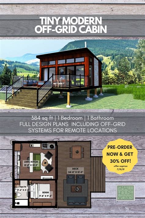 The Tiny Modern Off-Grid Cabin Plan | Small House Works