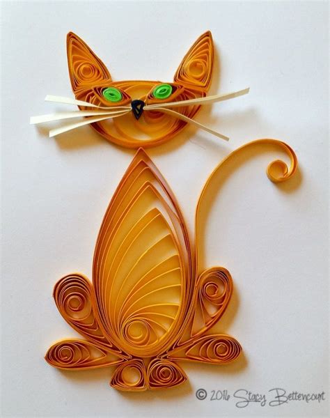 Quilled Orange Tabby Cat | Quilling cat, Quilling designs, Quilling ...