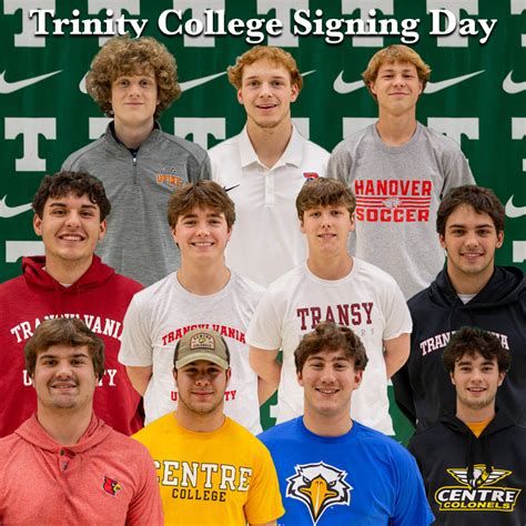 Trinity Student-Athletes Sign Letter of Intent | Trinity High School