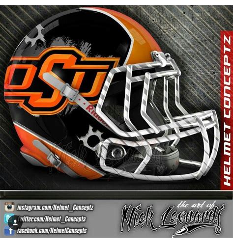 Oklahoma State Cowboys | Football helmets, College football helmets ...