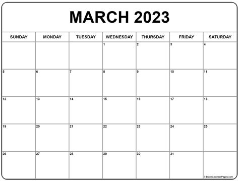 Free Printable March 2022 Monthly Calendar 2023 Printable Calendars ...