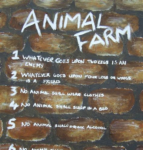 ANIMAL FARM: The Real Deal: JUST IN: The Updated Seven Commandments Drama