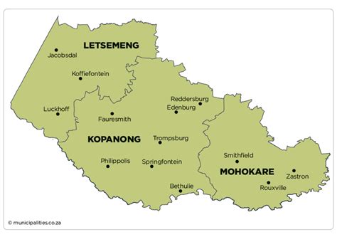 Kopanong Local Municipality - Map