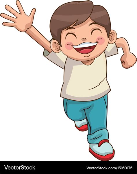 Happy Face Boy Cartoon