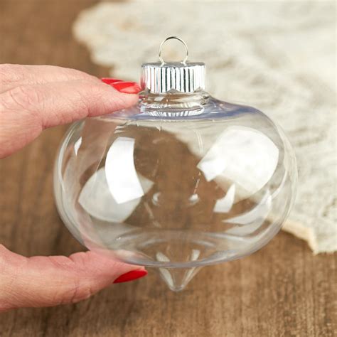 Clear Fillable Christmas Ornament - Acrylic Fillable Ornaments ...