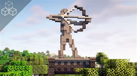 How to Build an Archer Statue | Minecraft Tutorial - YouTube