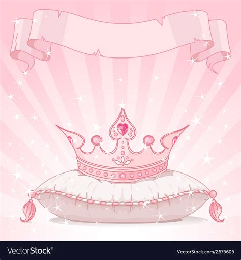 Princess crown background Royalty Free Vector Image