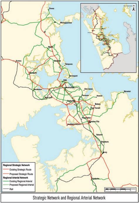 Regional Arterial Roads - Greater Auckland