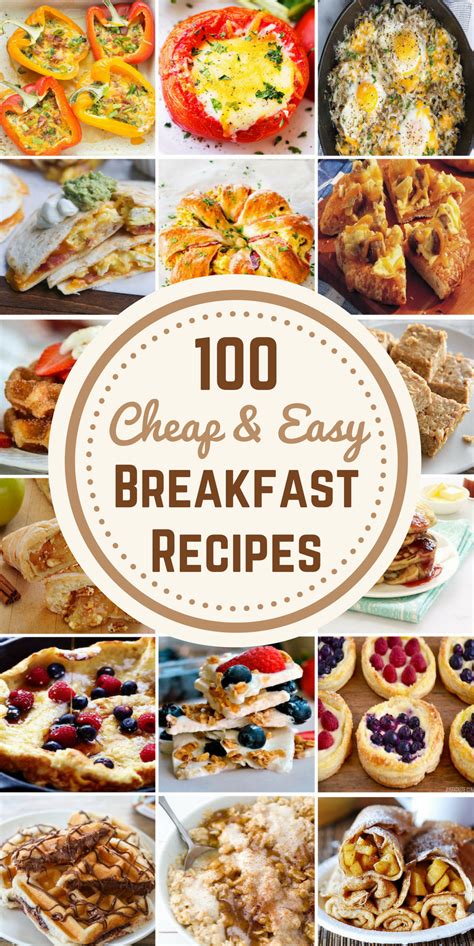 100 Cheap & Easy Breakfast Recipes - Prudent Penny Pincher