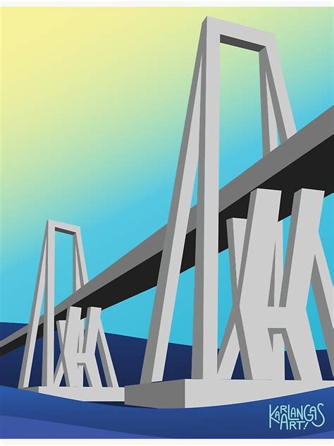 "Bridge over Lake Maracaibo" Poster for Sale by karlangas-art | Redbubble