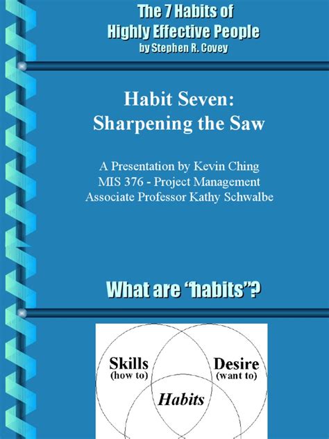 Sharpen the Saw | Physical Fitness | Psychology & Cognitive Science