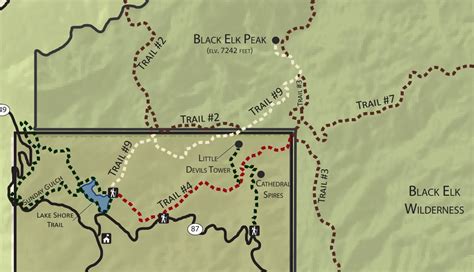 Custer State Park Hiking Trails Map - Carola Ammamaria