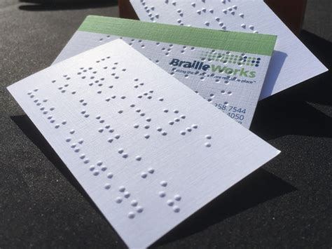 The 411 on Braille Business Cards [Your Guide] - Braille Works