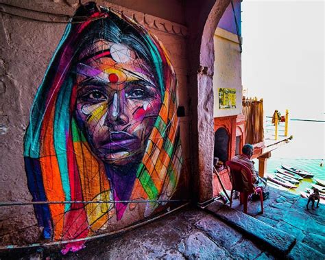 Street art by Hopare in India. | Street art, Murals street art, Urban art