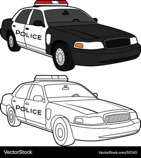 Police car Royalty Free Vector Image - VectorStock