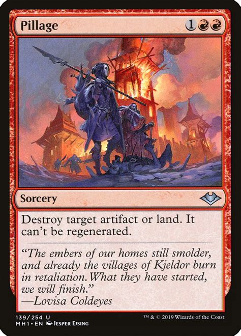 Pillage · Modern Horizons (MH1) #139 · Scryfall Magic The Gathering Search