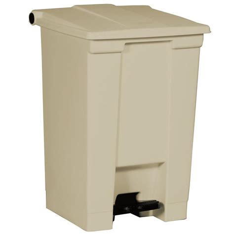 Rubbermaid Commercial Products 12-Gallon Beige Plastic Touchless Trash ...