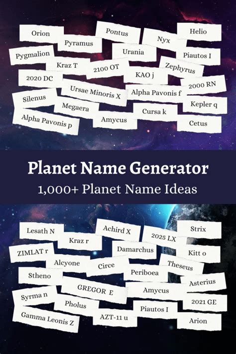 Planet Name Generator: 1000+ Planet Name Ideas 🪐 | Imagine Forest