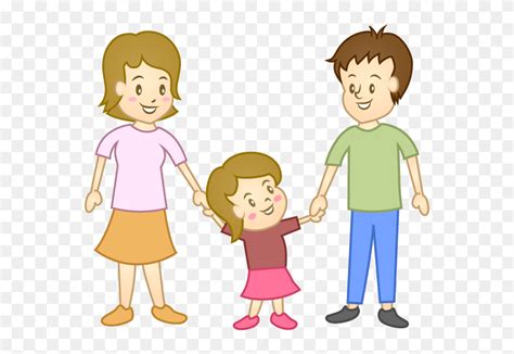 Clipart Of Parents And Child - Child And Parent Animation - Png ...