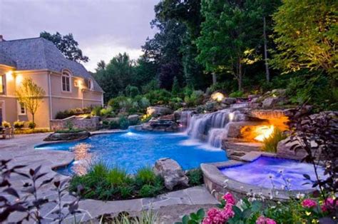 39 Pool Waterfalls Ideas for Your Outdoor Space ~ Matchness.com