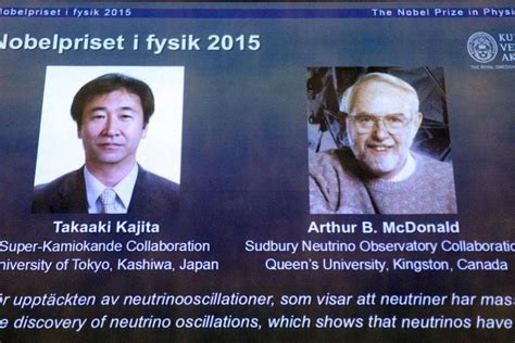 Japanese, Canadian scientists win Nobel Prize for Physics for neutrino ...