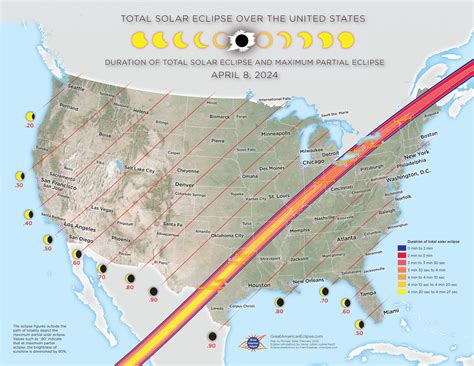 Solar Eclipse April 2024 Path Map - Nolie Frannie