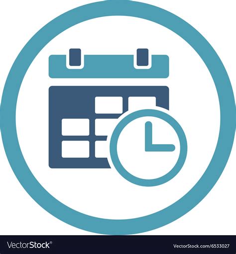 Date and time icon Royalty Free Vector Image - VectorStock