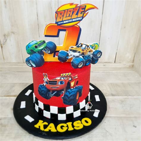 Blaze and Monster Truck Birthday Cake (2) | Baked by Nataleen