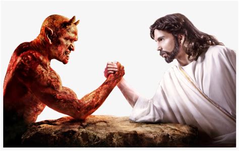 Devil Vs God 66472 Movdata - Jesus Satan Arm Wrestling Transparent PNG ...