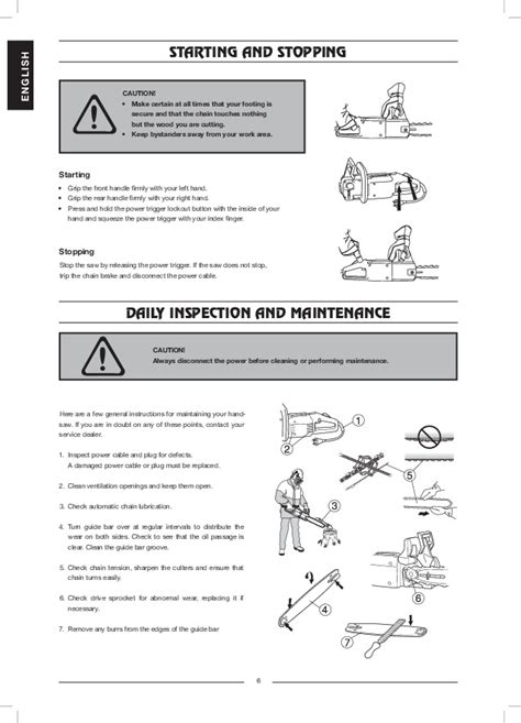 Husqvarna 317 321 EL Electric Chainsaw Owners Manual, 2003,2004,2005