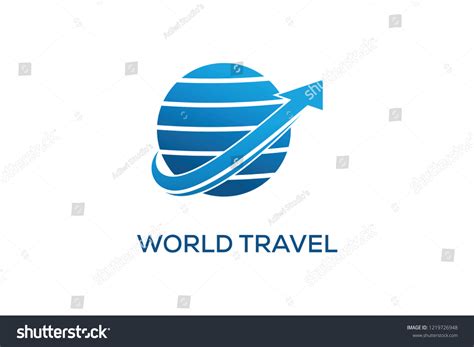 World Travel Logo Design Stock Vector (Royalty Free) 1219726948 ...