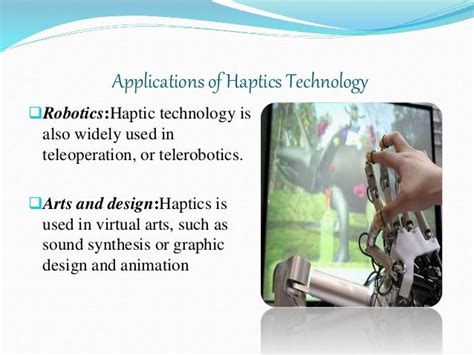 Haptic touch feedback technology ppt