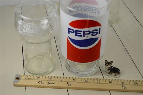 4 Pcs Pepsi Glasses 1 32 Oz Large Glass 2 Sided 6.75 | Etsy