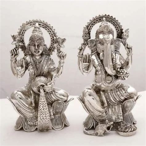 Polished Silver Ganesh Lakshmi Idols at Rs 30000 in Delhi | ID: 21557390255