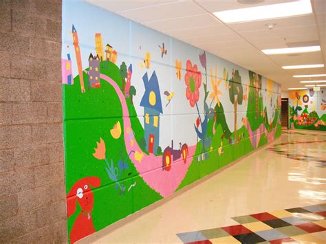 "A walk in the hills" Wall Murals, Indian Hills Elementary 4-6 grades ...