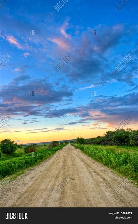 Dirt Road Sunset Image & Photo (Free Trial) | Bigstock