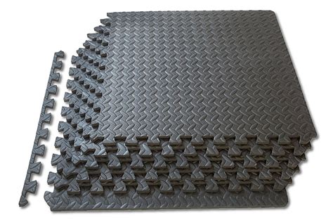 Interlocking Floor Mats Pack of 6 Mats: 24 Sq Ft - Uk Fitness