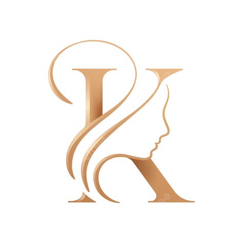 Beauty Salon Monogram Letter K Woman Silhouette Logo Design, K, Logo ...