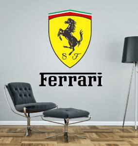 FERRARI Wall Sticker Bedroom Art Decal Mural supercar graphic | eBay