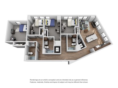 Floor Plans | The Yard | Studio, 1-5 Bedroom Apartments Ann Arbor