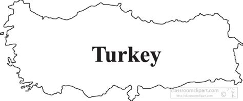 Country Maps Clipart Photo Image - turkey-outline-map-clipart ...