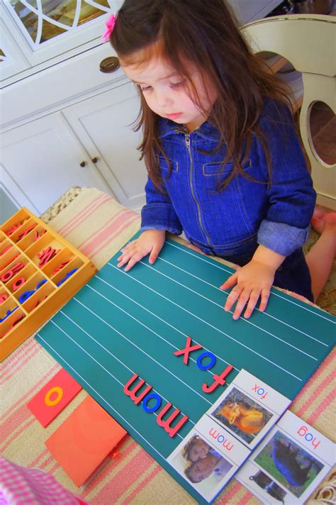 Montessori Pink Series Reading Work - "Making Montessori Ours"