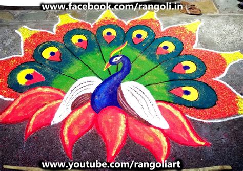 Diwali Rangoli , Kolam , Designs Images: Peacock Rangoli Designs 2015 ...