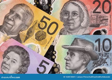 New Series of Australian Dollars , a Background Stock Image - Image of ...