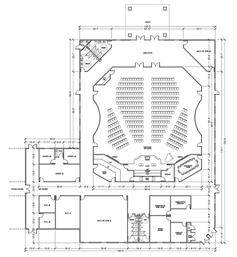 Small Church Designs And Floor Plans - floorplans.click