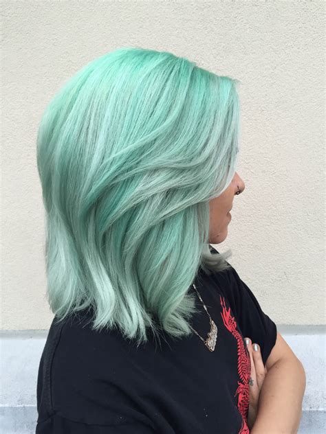 FORMULA: Mystical Mint | Mint hair color, Hair color for fair skin ...