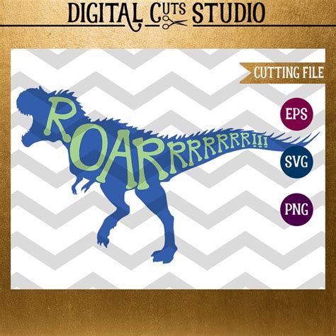 T-Rex ROAR SVG Cut File T-Rex Cut File Lil Boy | Etsy