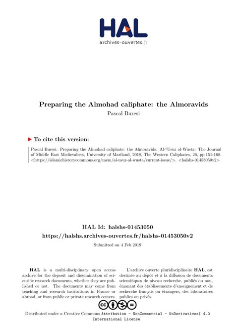 (PDF) “Preparing the Almohad Caliphate: The Almoravids”