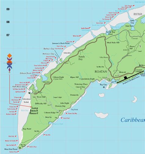 Map of Roatan | Honeymoon! | Pinterest | Roatan and Maps